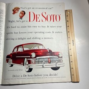 Vintage Collier’s magazine 1950’s Collectors vintage ads scrapbook junk journal